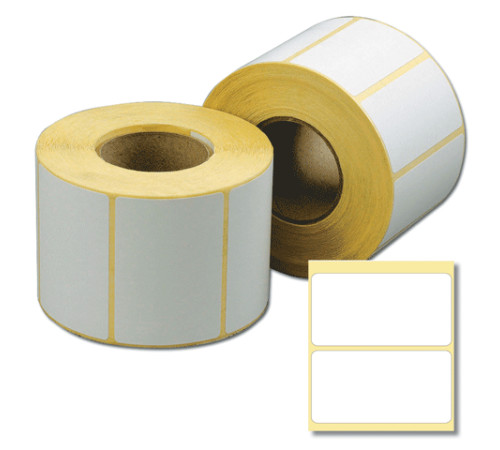 Этикетка самоклеющаяся 58*40 ТЭКО 400 эт/рул, Ж (80 рул/кор), картон втулка, РБ