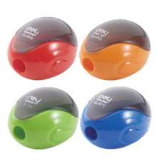 Точилка с конт. эргономичный дизайн Дели в блистере. Китай