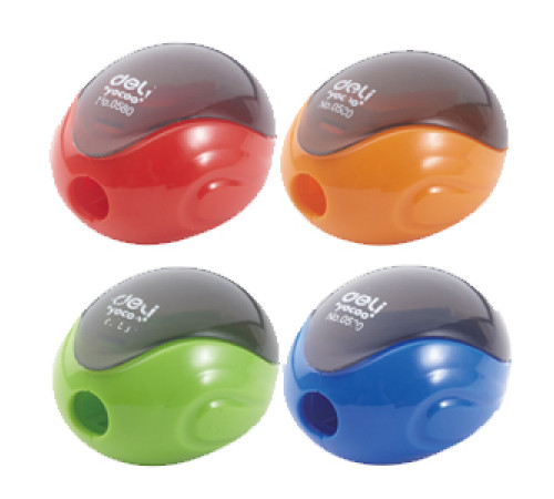 Точилка с конт. эргономичный дизайн Дели в блистере. Китай