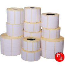 Этикетка самоклеющаяся 58*40 ТЭКО 400 эт/рул, Ж (60 рул/кор), РБ