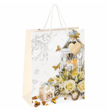 Пакет бумажный подарочный «Романтика» 32,4*26*12,7 см , Китай