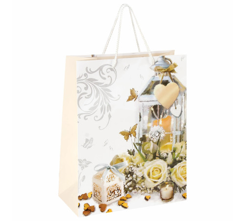 Пакет бумажный подарочный «Романтика» 32,4*26*12,7 см , Китай