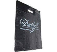 Пакет 460*(500+30)0,060, с пробивной ручкой,рис. "Давыдофф", черн. РБ