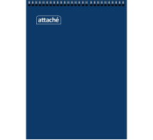 Блокнот А5,  Attache, синий, 60л, клетка, спираль, РФ