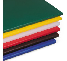 Доска разделочная -пластик- 500х300x18мм- белая, КИТАЙ