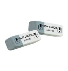 Ластик скошеный Koh-i-Noor Sunpearl, бело-серая, Чехия