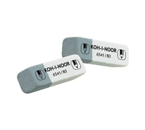 Ластик скошеный Koh-i-Noor Sunpearl, бело-серая, Чехия