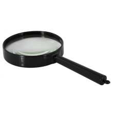 Лупа канцелярская 75 мм, Silwerhof, увеличение 5-кратное, ручка-держатель,РФ