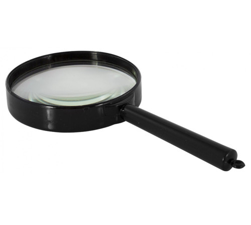 Лупа канцелярская 75 мм, Silwerhof, увеличение 5-кратное, ручка-держатель,РФ