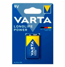 Батарейка  9V/КРОНА/  VARTA  Longlife алкалайн. 1 шт/уп, Китай