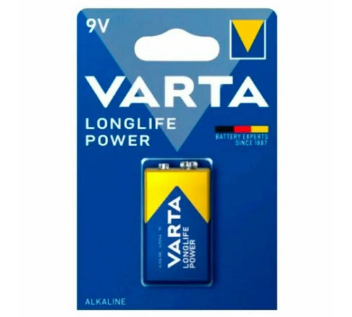 Батарейка  9V/КРОНА/  VARTA  Longlife алкалайн. 1 шт/уп, Китай