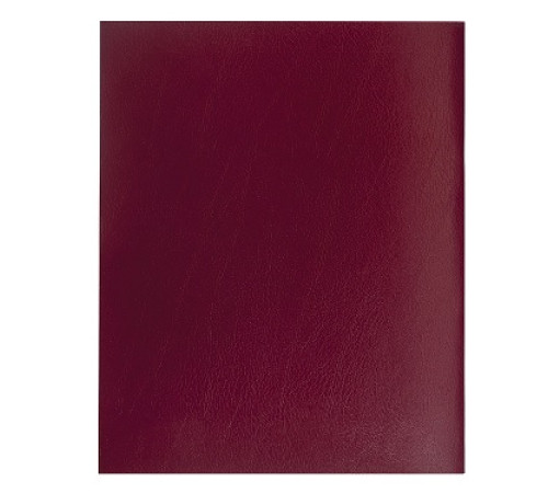 Тетрадь А4 для записей, 96 листов, бордовый, бумвинил, клетка, РБ