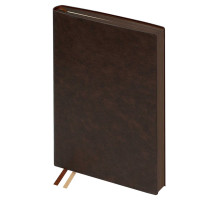 Ежедневник A5, 176 л., датированный, Escala Шевро, коричневый кожзам, мягкий переплет,  Rbnfq