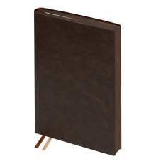 Ежедневник A5, 176 л., датированный, Escala Шевро, коричневый кожзам, мягкий переплет,  Rbnfq