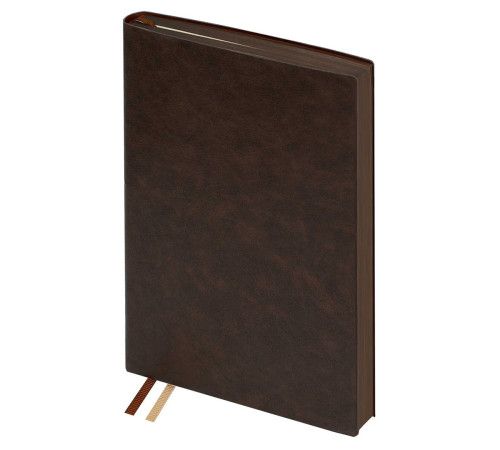 Ежедневник A5, 176 л., датированный, Escala Шевро, коричневый кожзам, мягкий переплет,  Rbnfq
