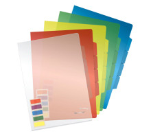 Папка-уголок 3 отделения, с разд. 0,15мм,  Attache,ассорти. РФ