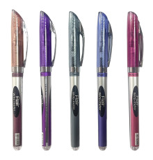 Ручка шариковая синяя 0.6мм, Flair WRITO-METER игольч, с мерной шкалой чернил,  . Индия