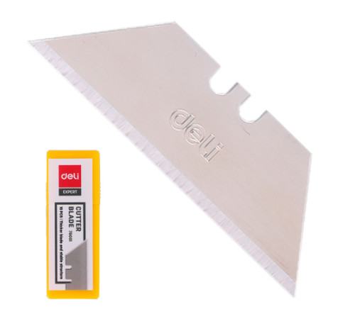 Лезвия 26 мм (для ножа Deli 2100) двухсторонние, 10 шт., Deli, Китай