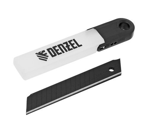 Лезвия 18 мм, для ножей Denzel Black, Супер Острые, сталь SK4 - 0,5 мм, пласт упак, 5 шт/упак, Китай