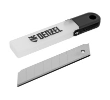 Лезвия 25 мм, для ножей Denzel, сталь SK5 - 0, 7мм, пласт упак, 5 шт/упак, Китай