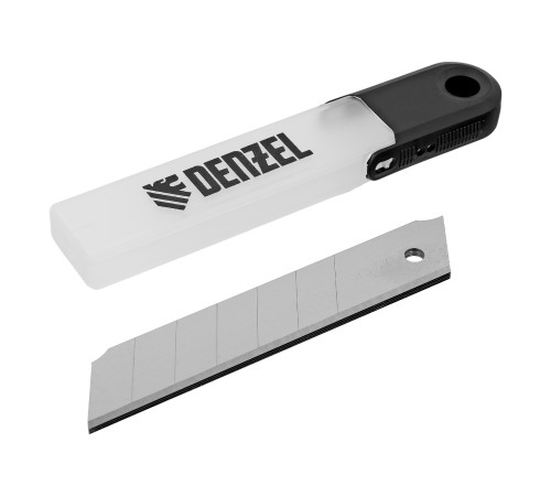 Лезвия 25 мм, для ножей Denzel, сталь SK5 - 0, 7мм, пласт упак, 5 шт/упак, Китай