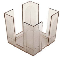 Бокс 9*9*9 см пласт  для бумаг , прозрачный (48), 7с154. РБ