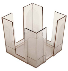 Бокс 9*9*9 см пласт  для бумаг , прозрачный (48), 7с154. РБ