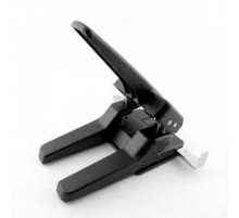 Дырокол 65 л "RAION" 800 , чёрный, разметка форматов, длинный рычаг, пластик, металл, Индия