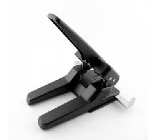 Дырокол 65 л "RAION" 800 , чёрный, разметка форматов, длинный рычаг, пластик, металл, Индия