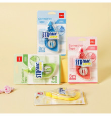 Корректирующая лента  роллер 5мм*8 м  в блист. STRONG, Deli, Китай