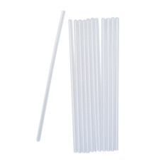 Трубочки для коктейля 240*8 мм, Прозрачные,(Прямые) 250 шт/в упак, РФ