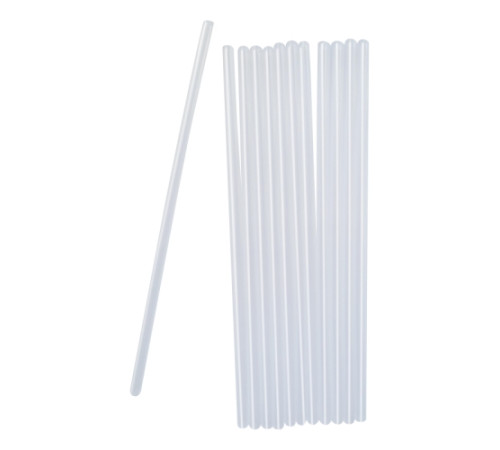 Трубочки для коктейля 240*8 мм, Прозрачные,(Прямые) 250 шт/в упак, РФ