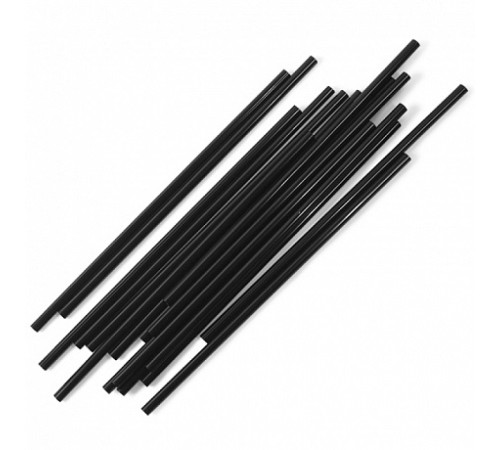 Трубочки для коктейля 125*5 мм, 400 шт/упак. черные,Compliment,РФ