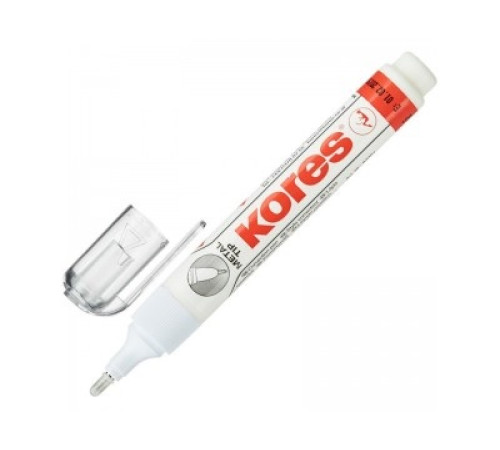 Корректир. ручка 10гр, мет. наконеч, KORES Metal Tip, арт. 83301, Чехия