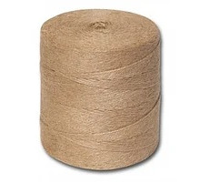 Шпагат джутовый ШД 1,2 полированный, 2-х ниточный в бобине 1кг, РФ