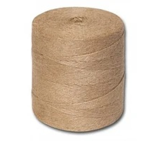 Шпагат джутовый ШД 1,2 полированный, 2-х ниточный в бобине 1кг, РФ