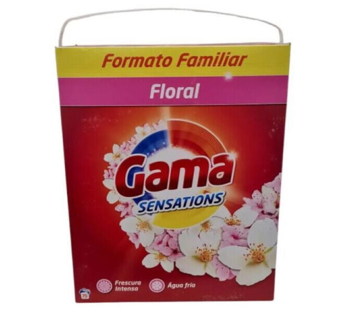 4,55 кг Порошок стиральный универсальный GAMA 3 в 1 Floral,  картон, 70 стирок , Испания