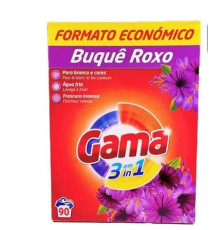 4,95кг Порошок стиральный универс.GAMA 3 in 1 Buque Roxo, Фиолетовый букет,картон,90 стирок, Испания