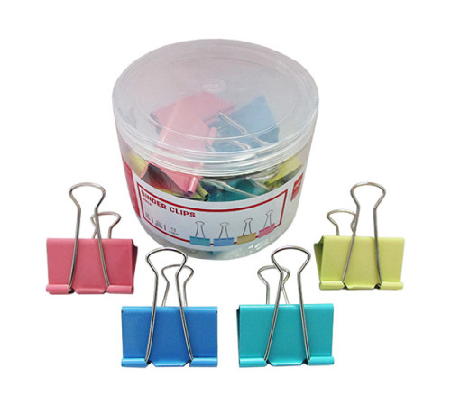 Зажим для бумаг 51 мм Deli ЦВЕТНОЙ, (12шт/уп),Китай