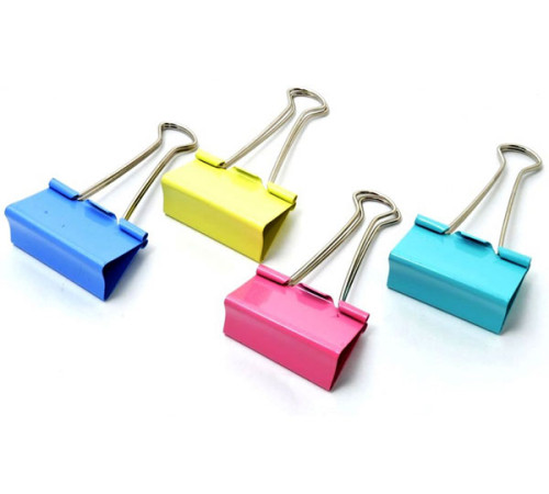 Зажим для бумаг 19 мм Deli цветной, Китай