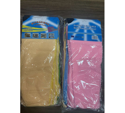 Салфетка микрофибра универсальная 30*40 см  (цветная 220г/м2) , Китай