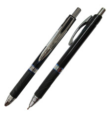 Ручка шарик/автомат VELOCITY Plus Flair 0,7мм,игольч,син.масл.,металл.клип, резин.дер, , Индия