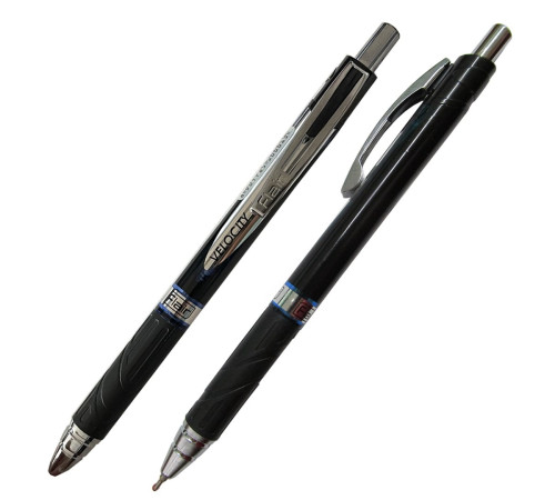 Ручка шарик/автомат VELOCITY Plus Flair 0,7мм,игольч,син.масл.,металл.клип, резин.дер, , Индия