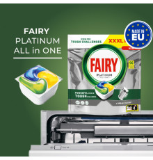 Таблетки для автоматических посудомоечных машин Fairy Platinum All in One Lemon 96 шт, Польша