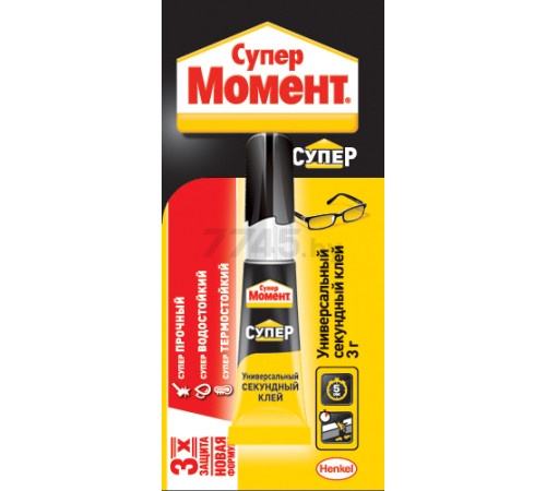 Клей универсальный «Супер Момент» 3 гр, Ирландия