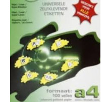 Наклейки А4 210*148мм 100/2л/уп. белые Rilprint/ Нидерланды