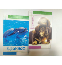 Блокнот А7~ 50л  б/лин.н/склей.обл.мел.карт., РБ