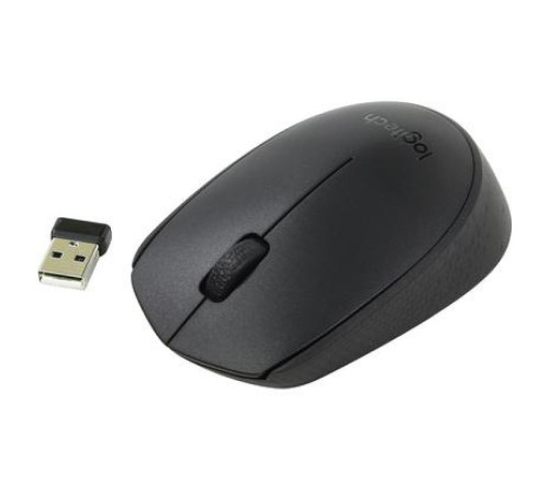 Мышь беспроводная оптическая Logitech B170,  1000DPI, 3 кнопки, колесо с наж., цвет черный,  Китай