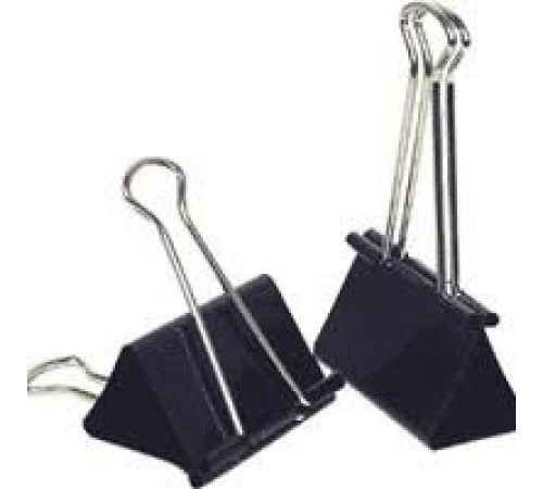 Зажим для бумаг 41мм 12шт/уп Attache Economy, в карт,кор, цвет чёрный, КИТАЙ