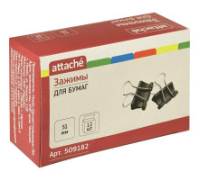 Зажим для бумаги 51мм "Attachе Economy", черный, Китай